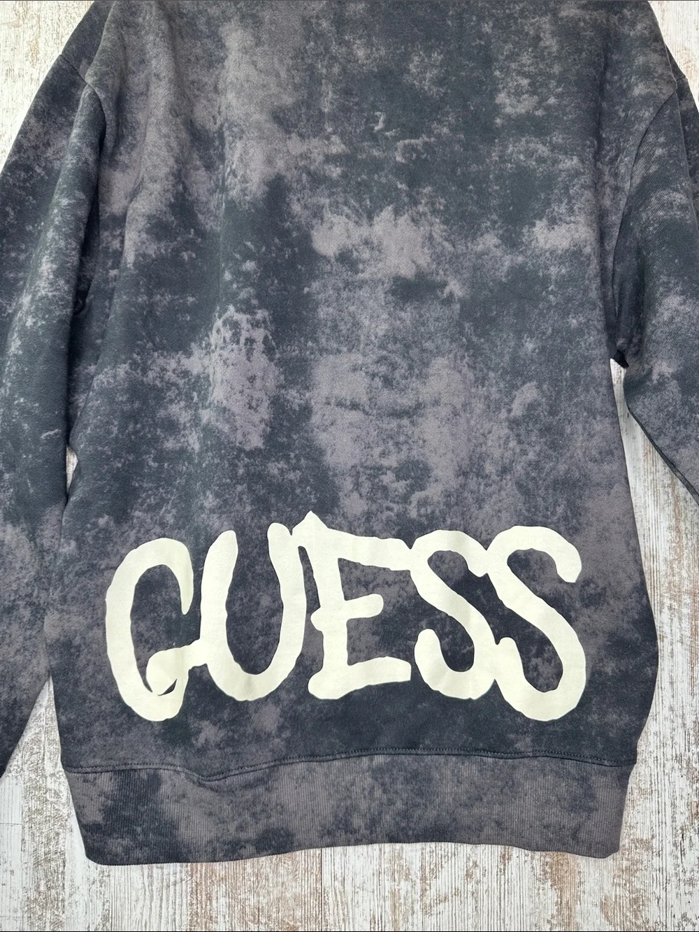 GUESS X BRANDALISED WITH GRAFFITI BY BANKSY QUEEN SWEATSHIRT Men’s Sz S
